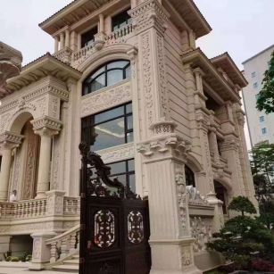 巴中黄金麻别墅外墙异形定制