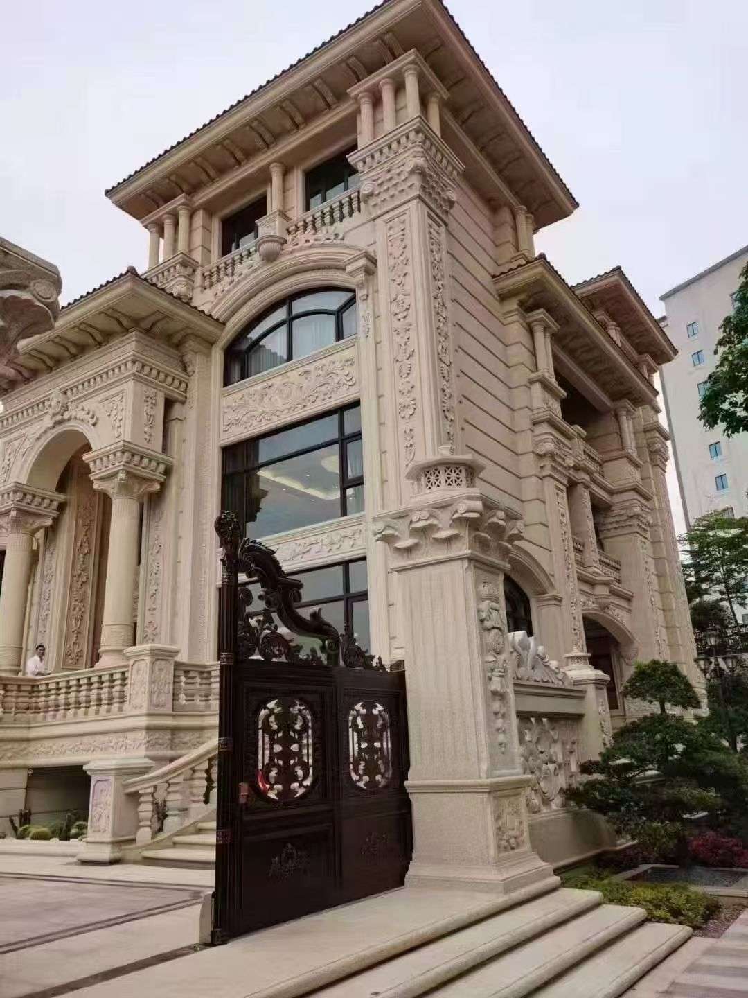 巴中黄金麻别墅外墙异形定制