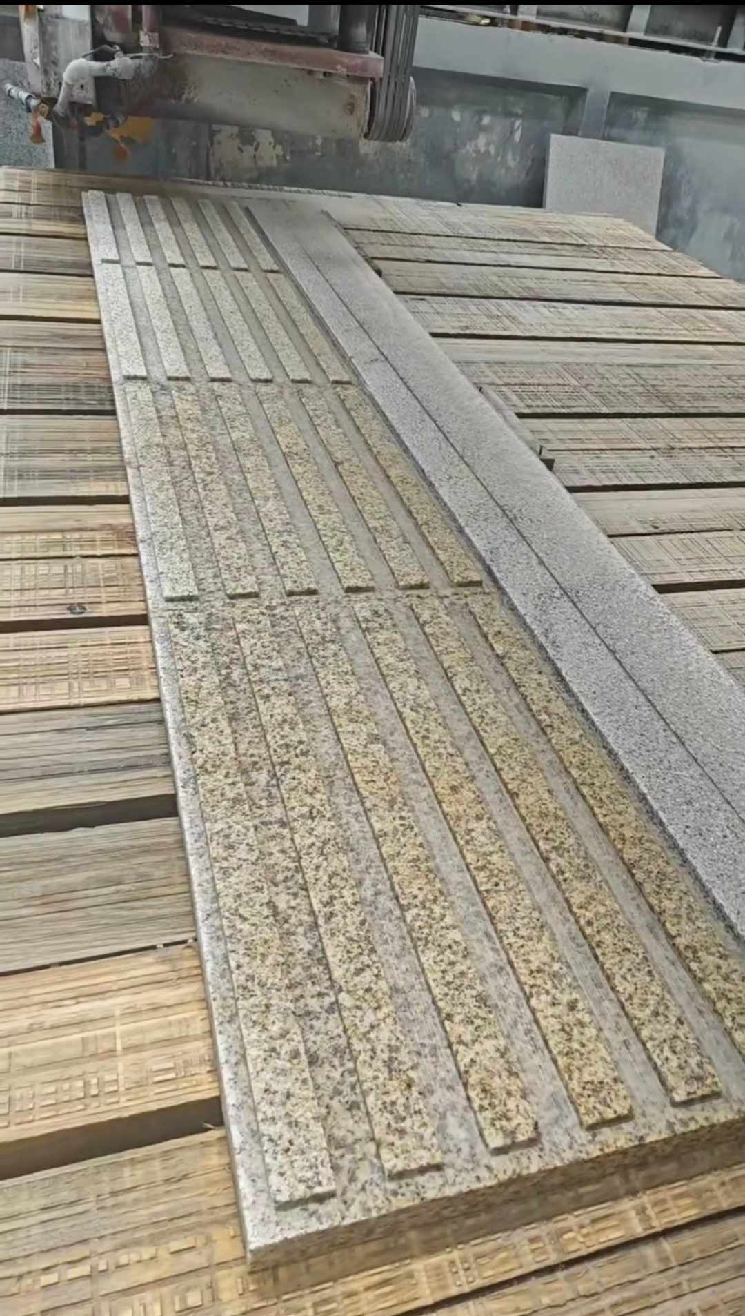 巴中黄金麻盲道石 盲条