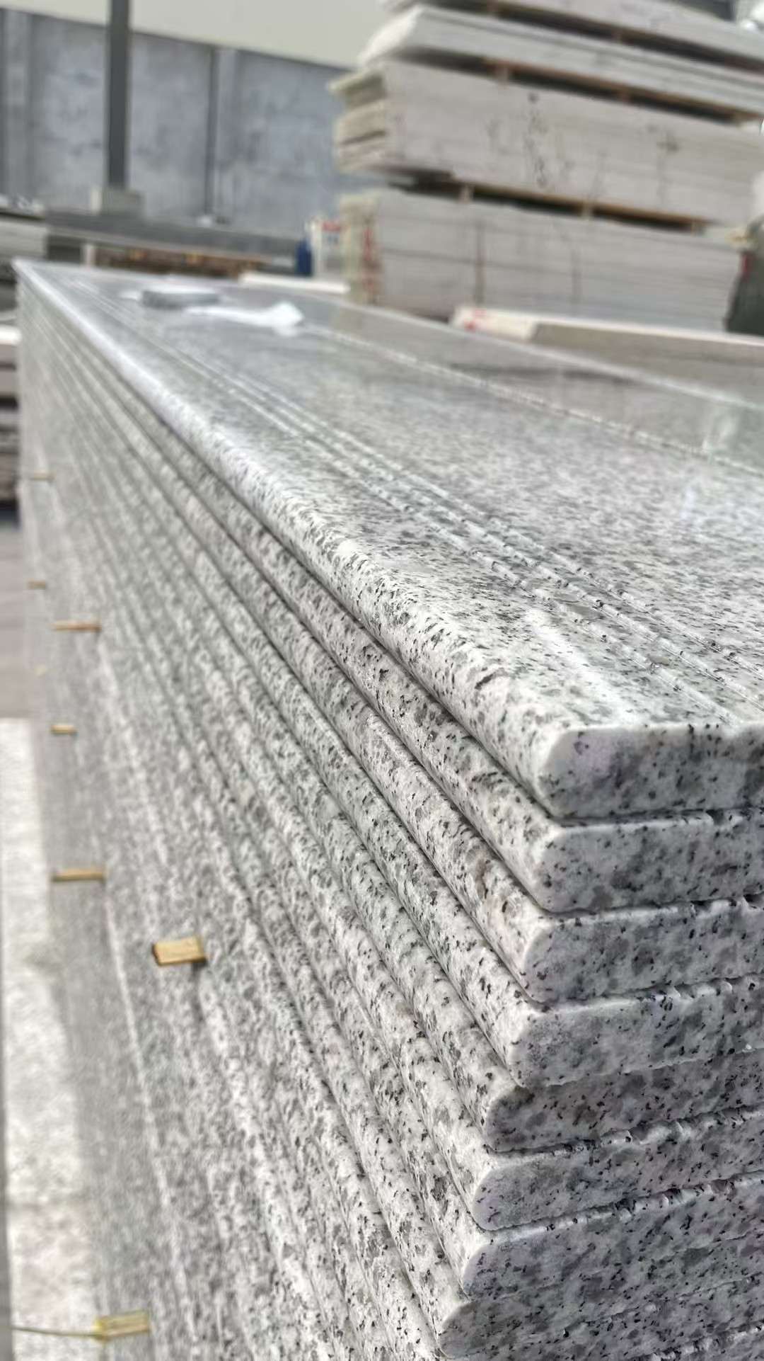 巴中芝麻白楼梯踏步 花岗岩楼梯板材